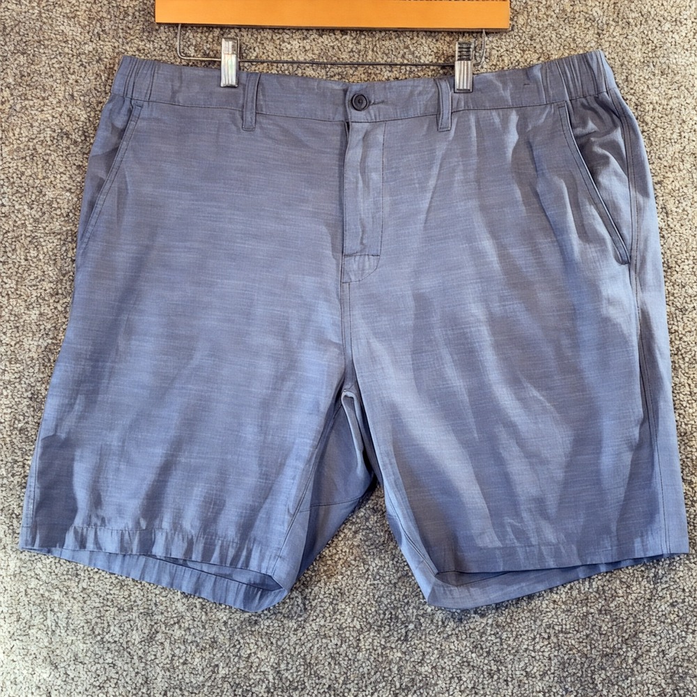 RVCA All-Time Hybrid Shorts Mens 38 Blue Grey Elastic Waist Stretch Chino Walk